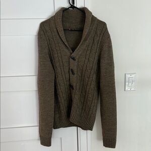 Ben Sherman Brown Cable Knit Cardigan